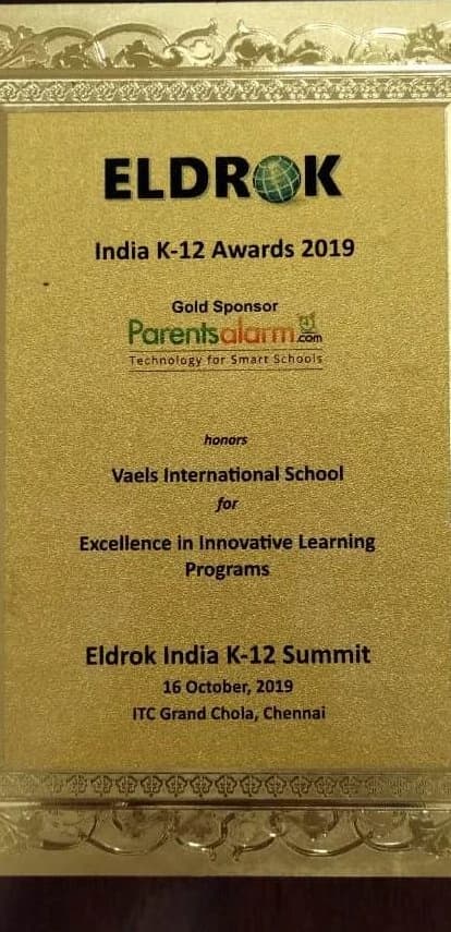 Eldrok India Innovative Learning Award