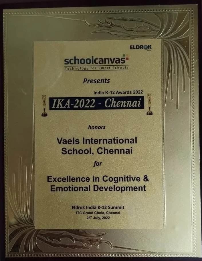 Eldrok India K12 Award
