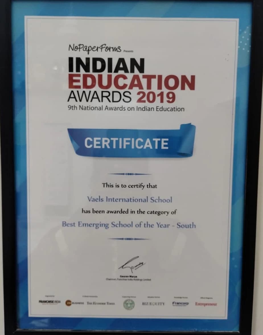 Indian Education Award – Emerging School