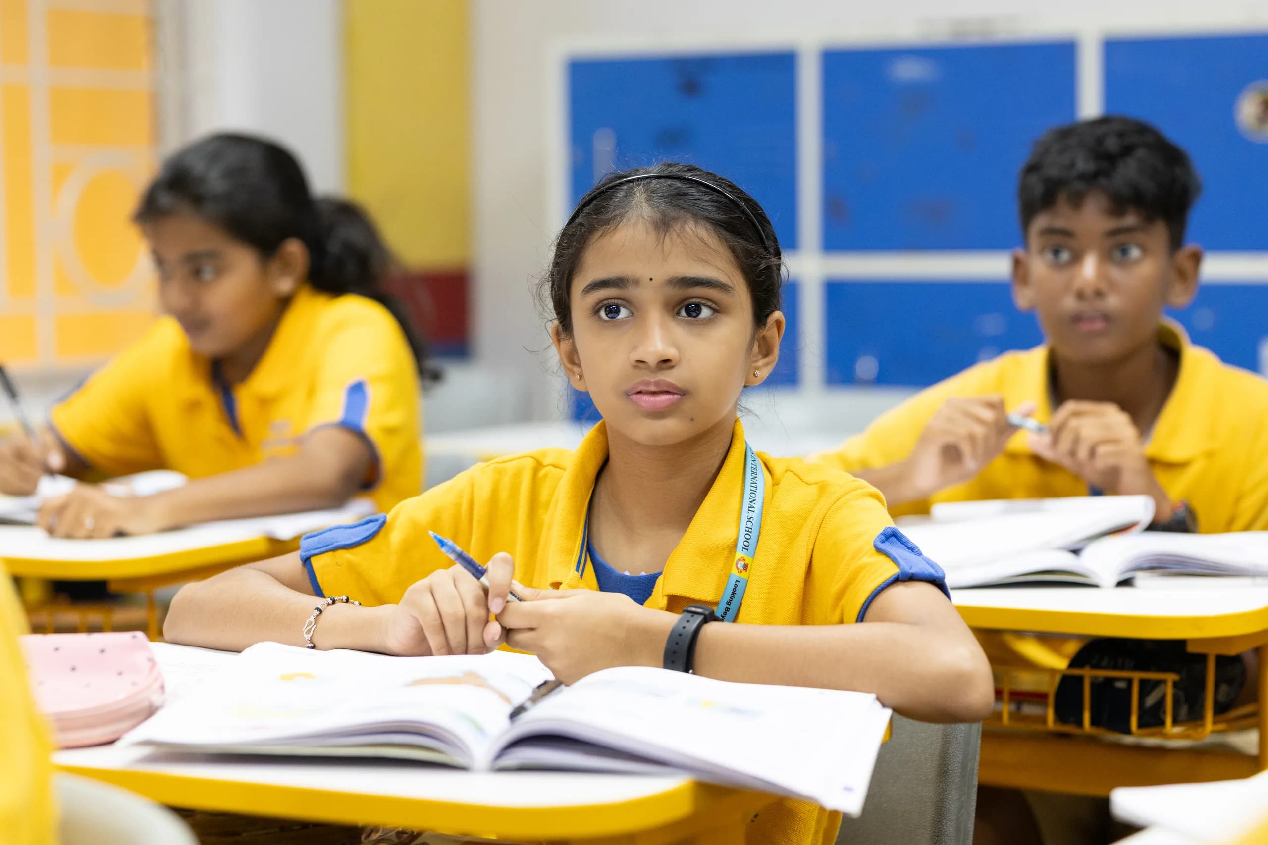 Students engaged in classroom activity